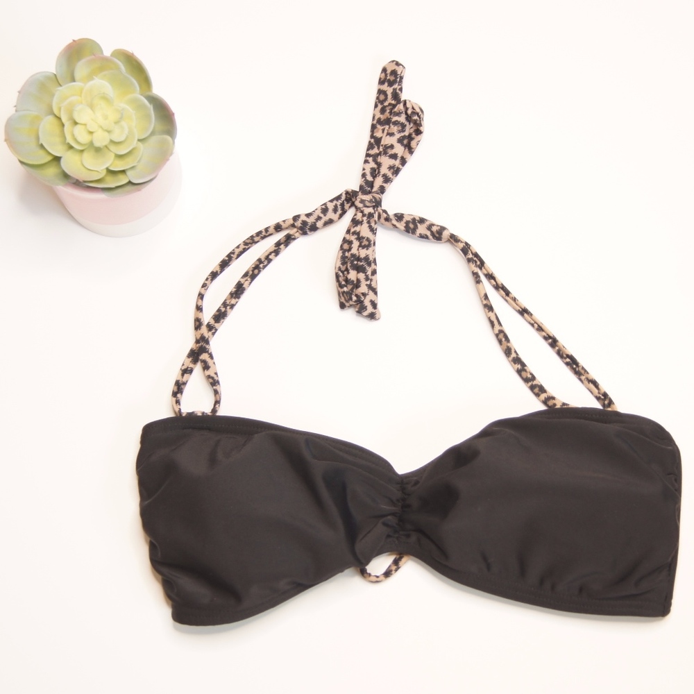 xhilaration | NWOT Bandeau Leopard Bikini Top B1
